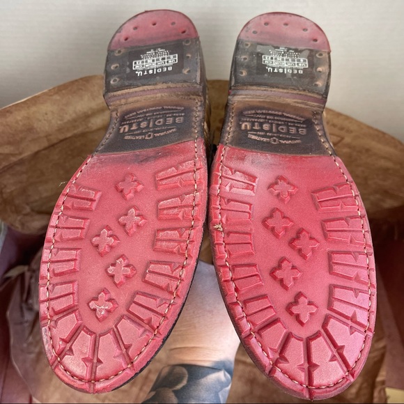 Bed Stu Women’s Glaye Leather Distressed Riding Boots Tan Rustic Size 6 - Picture 7 of 8